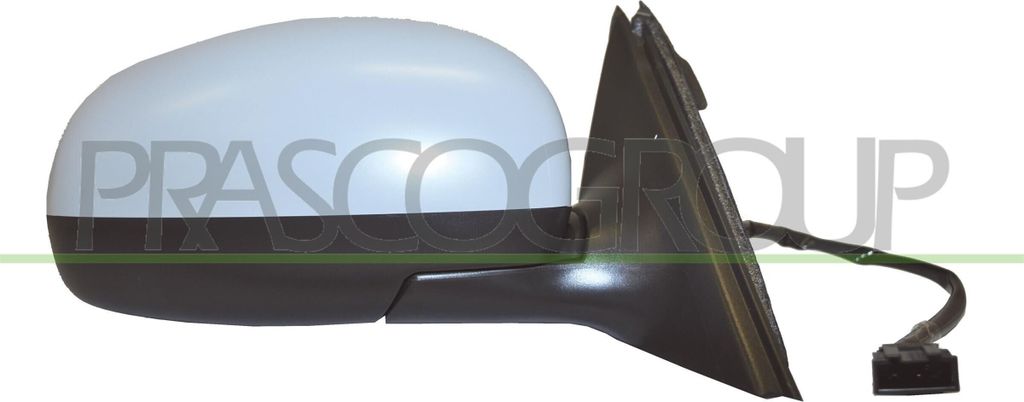 PRASCO SK3247313 Außenspiegel Seitenspiegel Rechts für SKODA Fabia II Schrägheck (542) Beheizt Grundiert Elektrisch