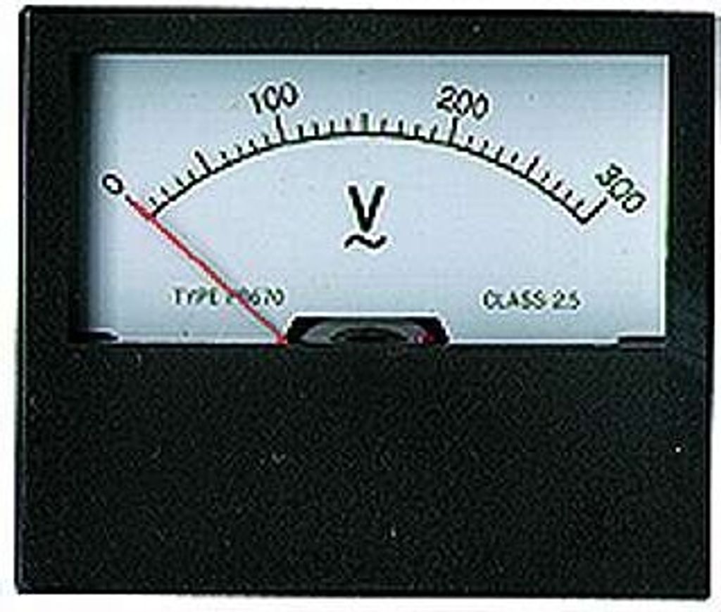 Voltmeter 0 - 300 V AC zum Einbau
