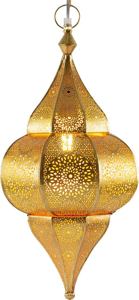 Lampe orientale suspendue Lunar Gold 40cm E27 douille | Image du produit 