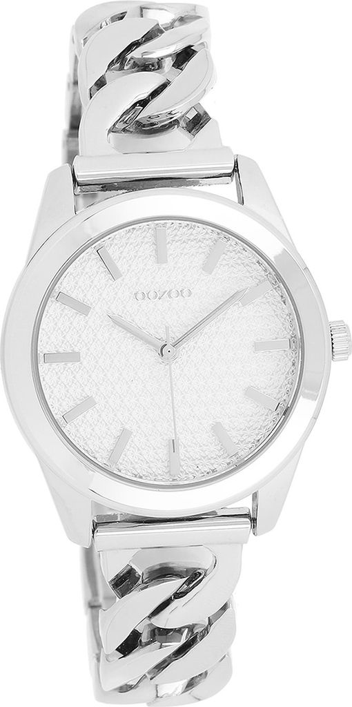 Oozoo Metall Damen Uhr Analog Quarzuhr Armband silber Timepieces D2UOC11418