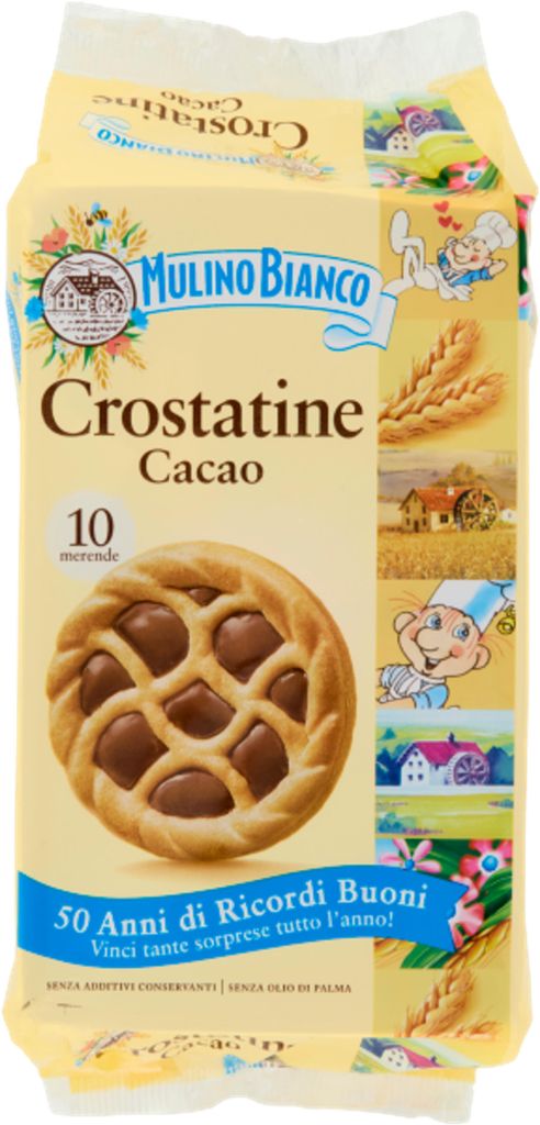 Mulino Bianco Crostatine Cacao, Plätzchen, Haselnuss, Produktbild 