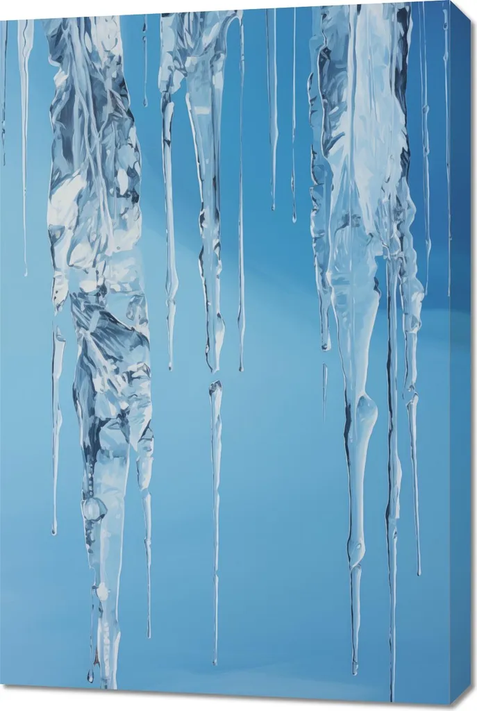 Quadro 60x90 Ghiaccioli di Cristallo - Decorazione Parete Moderna