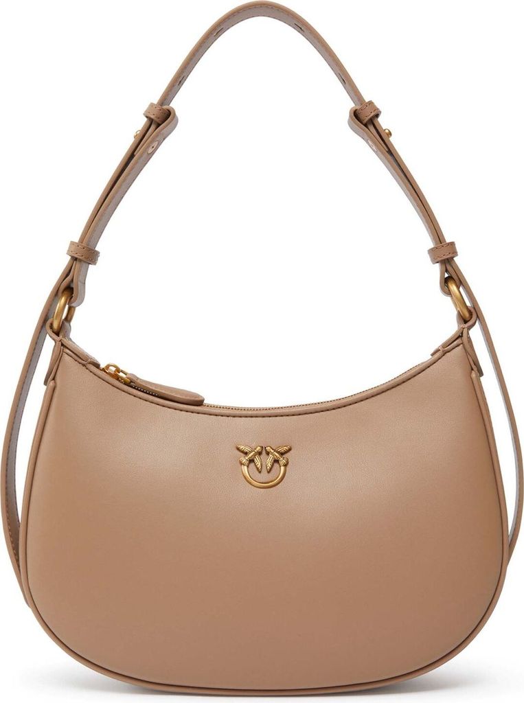 PINKO Schultertasche Half-Moon Mini Bag Ginger Biscuit - Antique Gold taupe