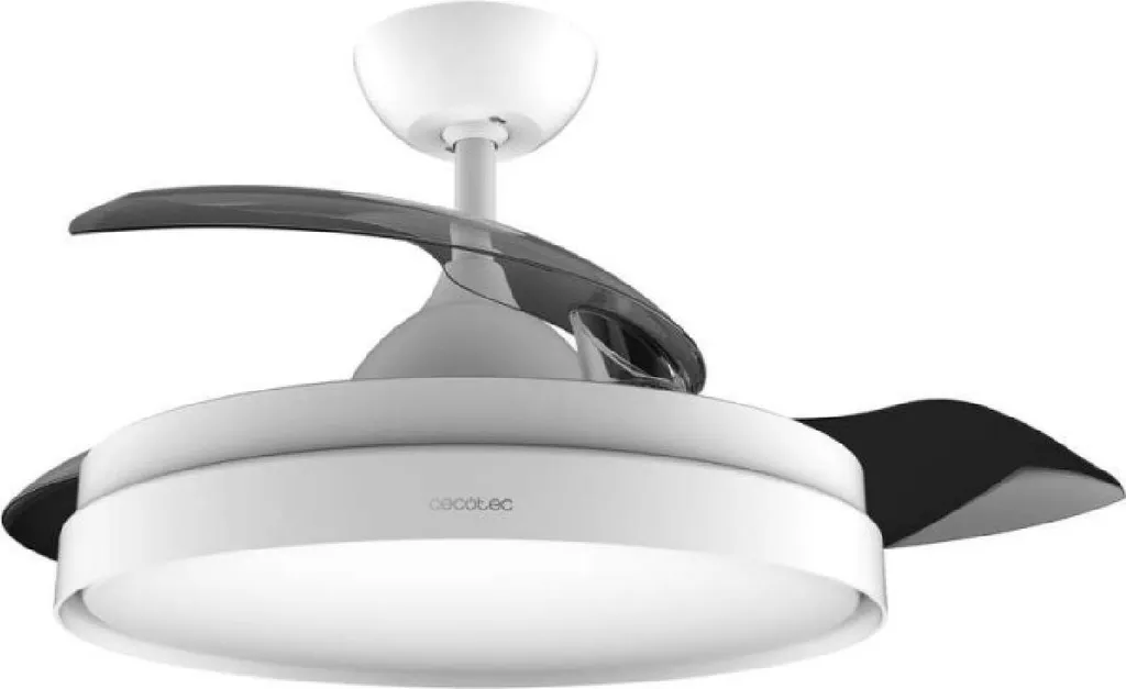 Ventilateur de Plafond avec Pales Rétractables et Éclairage LED Intégré