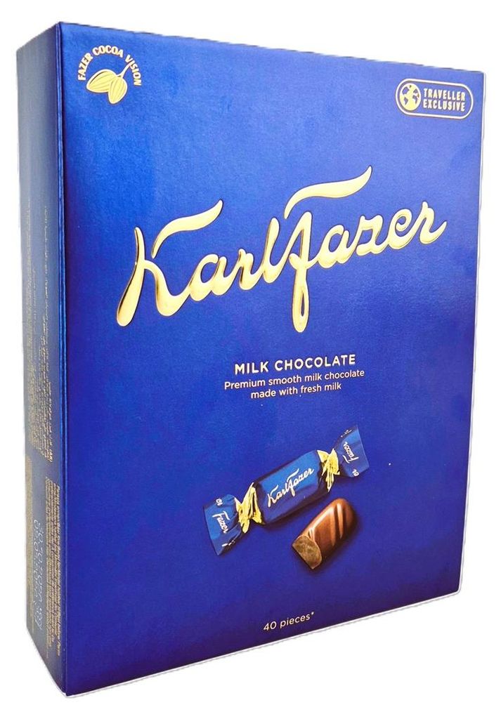 Karl Fazer Milk Chocolat Geschenkbox 40Stk. 295g Produktbild 