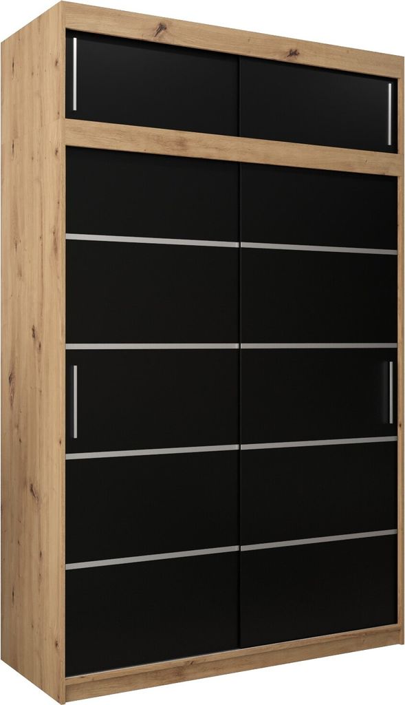 Kleiderschrank, Schiebetürenschrank Schlafzimmer, Schrank VERONA 1 150 mit Aufsatz, Höhe 240 cm