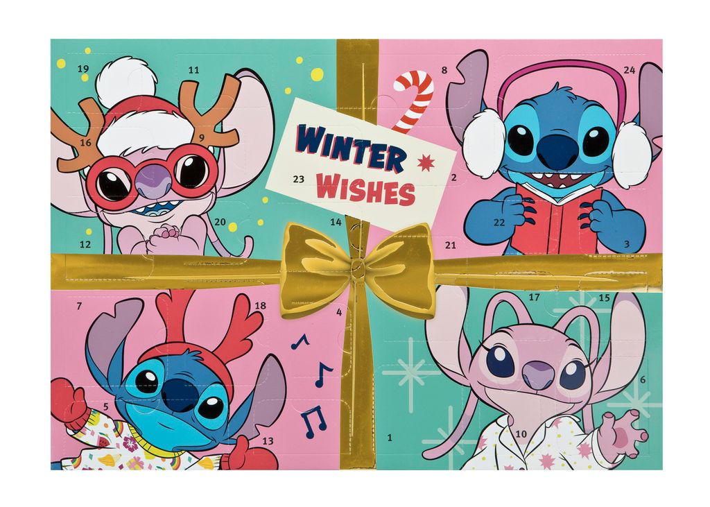 Disney Stitch Adventskalender Rosa  Rosa One Size Produktbild 