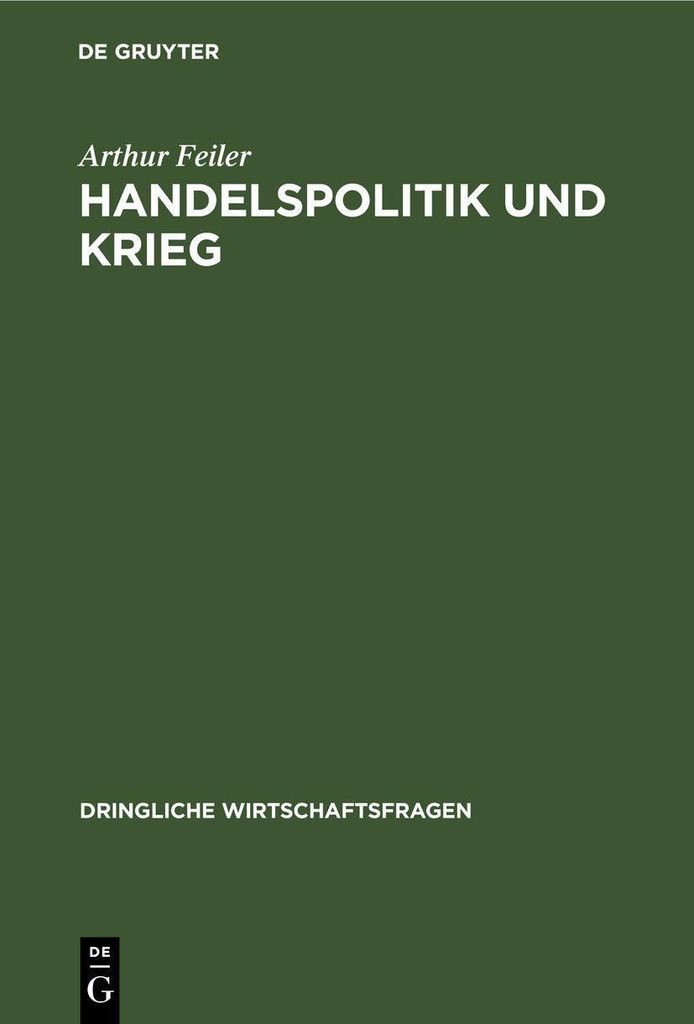 Handelspolitik und Krieg