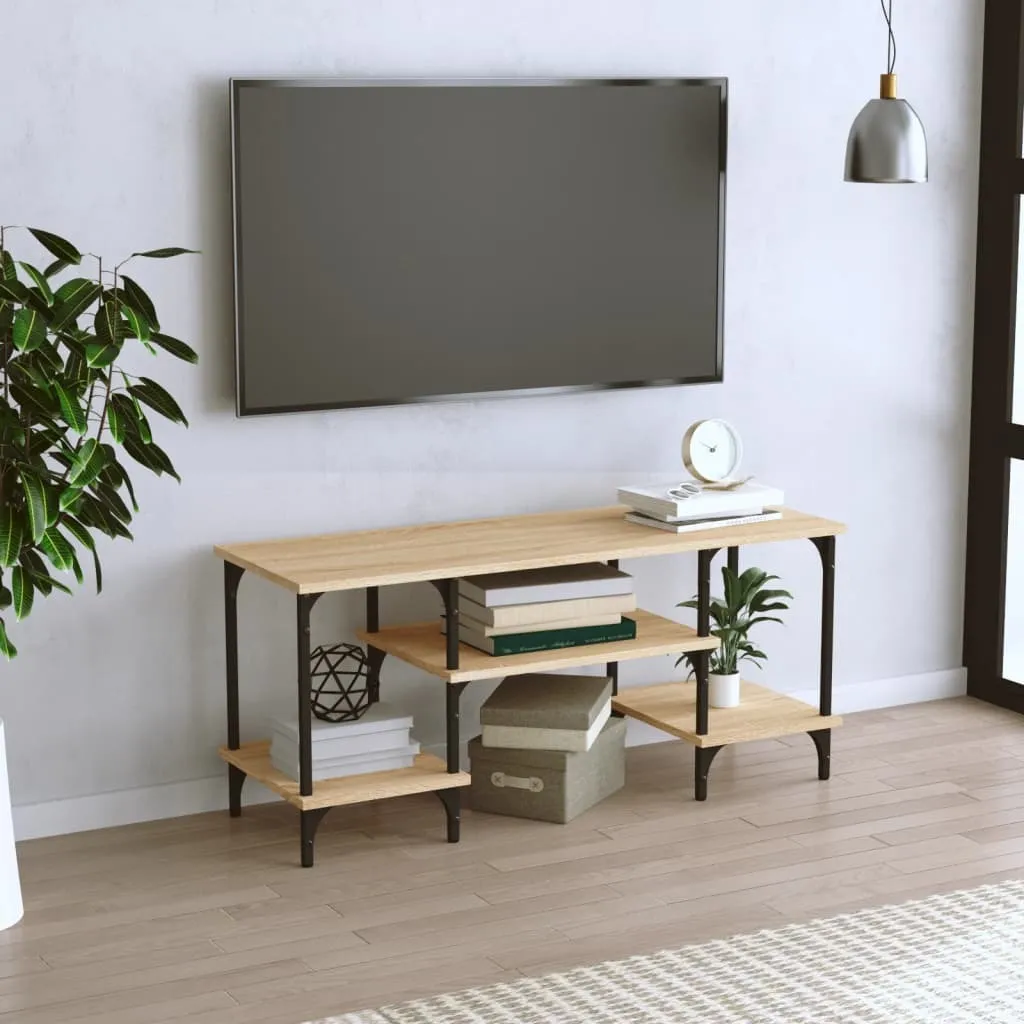 Mobile TV Rovere Sonoma 102x35x45,5 cm - Mobile Soggiorno Robusto