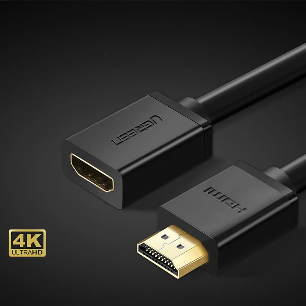 Cavo HDMI Prolunga 1m Ugreen HD107 Nero - Supporto Full HD 3D 4K - 12