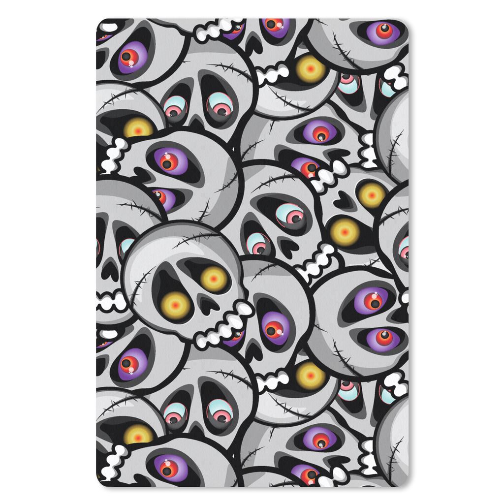 MuchoWow Mauspad Mousepad Schädel - Muster - Augen 18x27 cm - Mousepads - Maus Mat - Pad - Mausunterlage