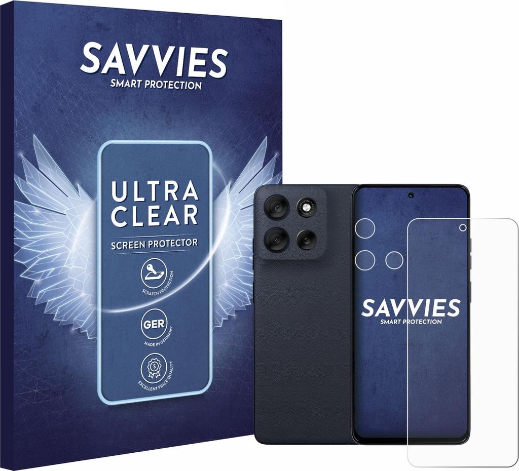18x Für Motorola Moto G56 (Display+Kamera) Schutzfolie Savvies Displayschutz Display Schutz Folie Klar Transparent
