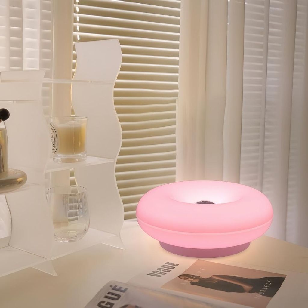 LED Tischlampe,USB Plastik Nachttischlampe,3 Lichtfarbe Produktbild 