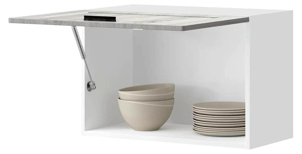 Küchenschränke, Küchenwandschrank, Porto Grau, Sonoma, Holzwerkstoff