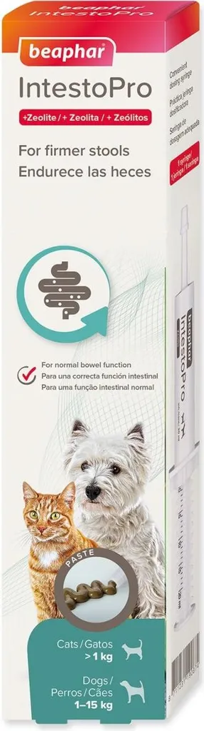 Beaphar IntestoPro S 20ml: Pasta per Feci Molli Cuccioli e Gatti