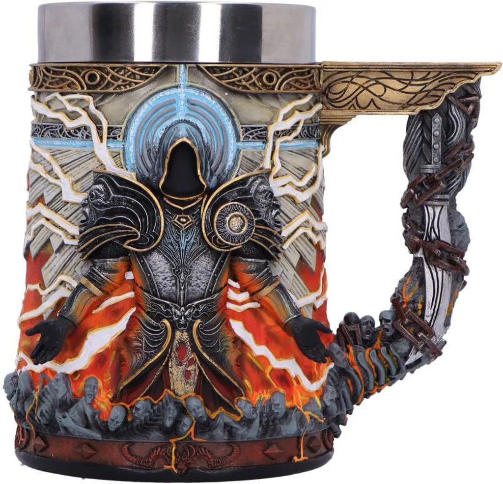 Pichet Inarius Diablo IV 16 cm - Objet Collector Robuste et Facile à Laver