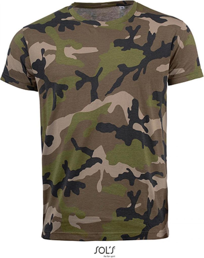 SOLs 01188 | Koszulka męska Camo / Tarn - Kolor: Camo - Zdjęcie produktu 