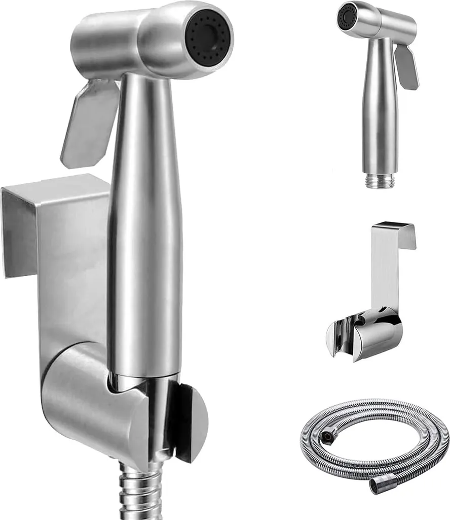 Pulvérisateur de bidet inox avec tuyau flexible 59 pouces pour WC
