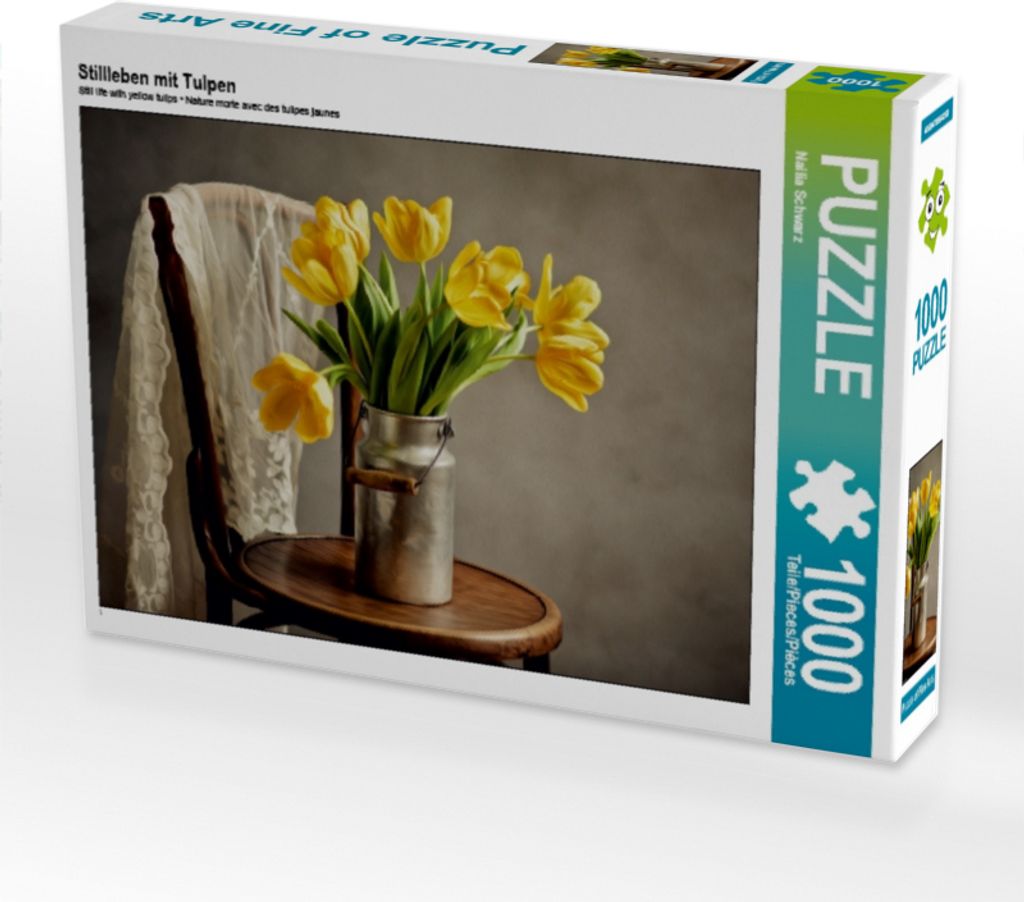 Calvendo Stillleben mit Tulpen 1000 Teile Puzzle quer Produktbild 