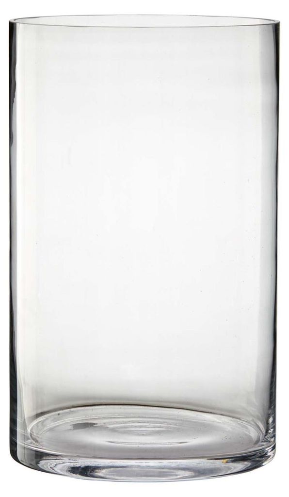Dekoglas Vase ZYLINDER H. 20cm D. 18,5cm Glas klar rund Produktbild 