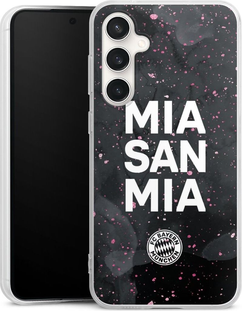DeinDesign Handyhülle für Samsung Galaxy S23 FE Silikon Hülle Case Smartphone Schutzhülle FC Bayern München Mia San Mia Girl Style