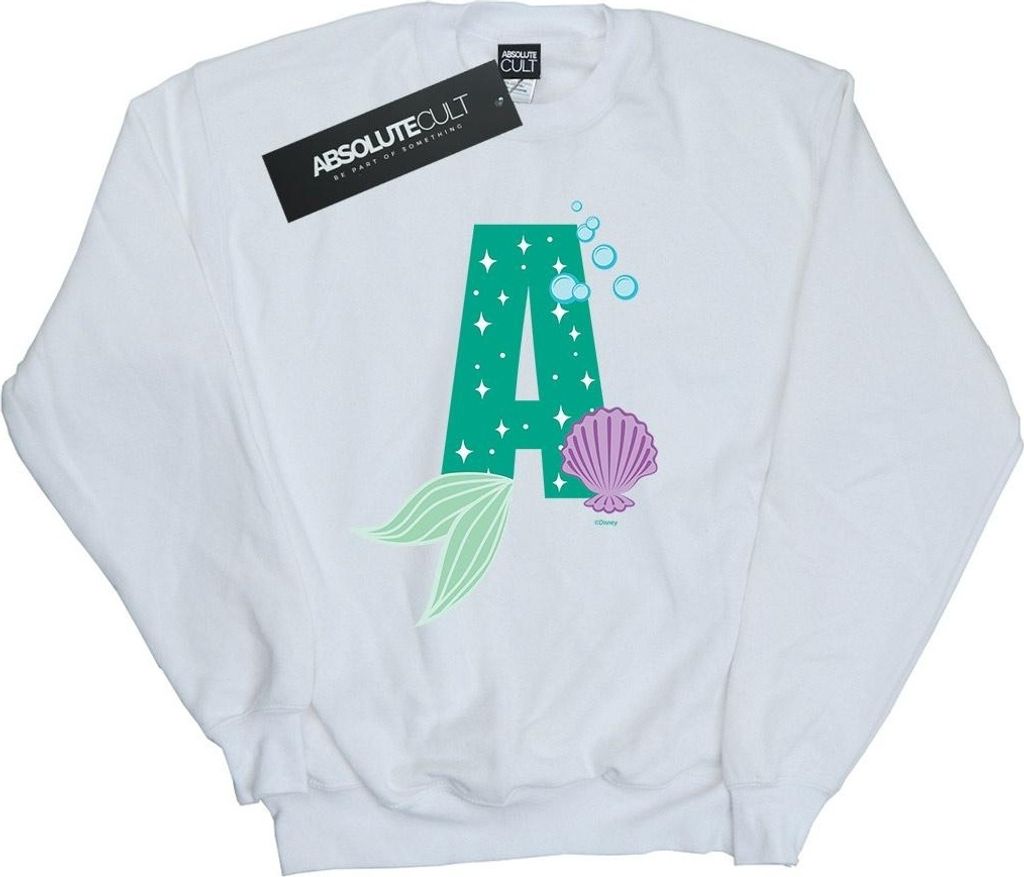 Disney - "Alphabet A Is For Ariel" Sweatshirt für Damen BI50651 (M) (Weiß)