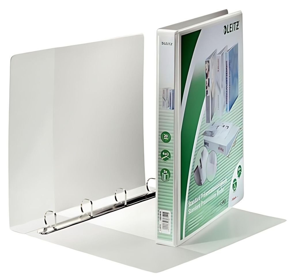 Leitz 42830001, A4, Halteöse, Präsentation, Polypropylen (PP), Weiß, 200 Blätter