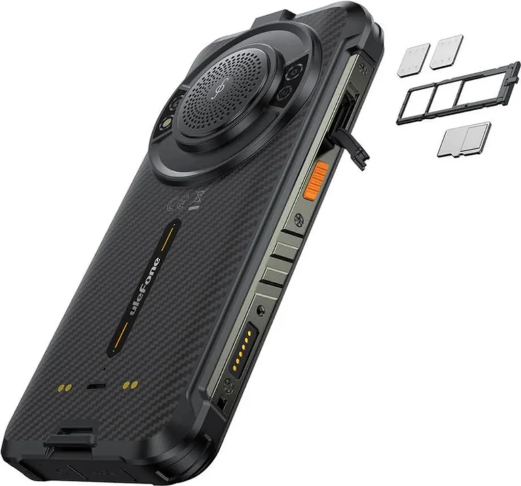 Smartphone Ulefone RugKing 256Go 8Go RAM Double SIM Noir Robuste
