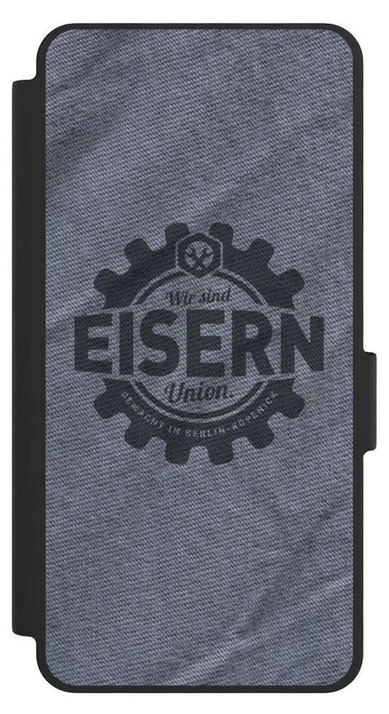 NIVOCASE Klapphülle für Samsung Galaxy S26 Handyhülle aus Kunst Leder NIVOflip schwarz 1. FC Union Berlin FCU Offizielles Lizenzprodukt