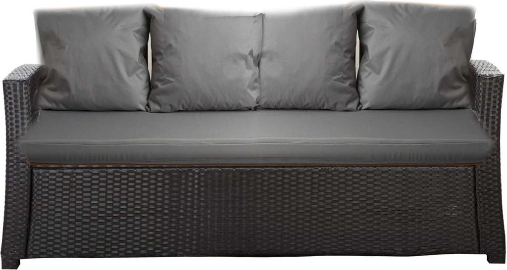 Cuscini per divano da giardino - Seduta 170x60x7, schienale Immagine del prodotto 
