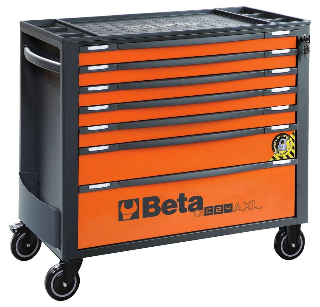 Beta Werkzeugwagen RSC24AXL/7-O, 7 Schubladen, 103 cm, orange