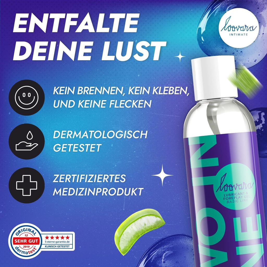 LOOVARA Gleitgel Massageöl 250 ml - TWO IN ONE