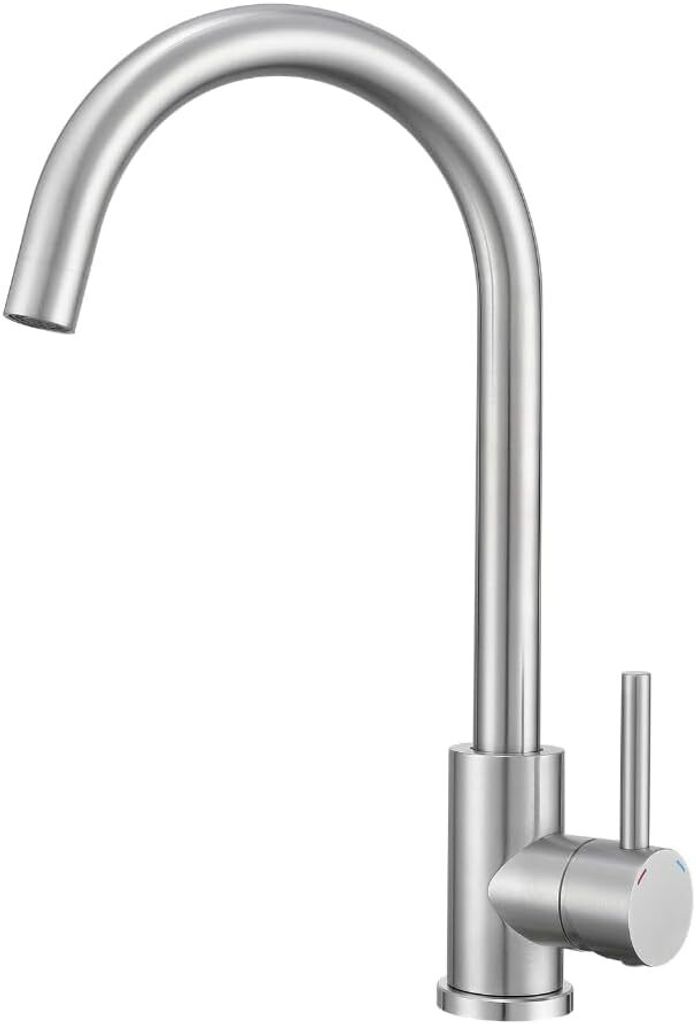 VBChome Küchenarmatur Gebürsteter Edelstahl Granitoptik Produktbild 
