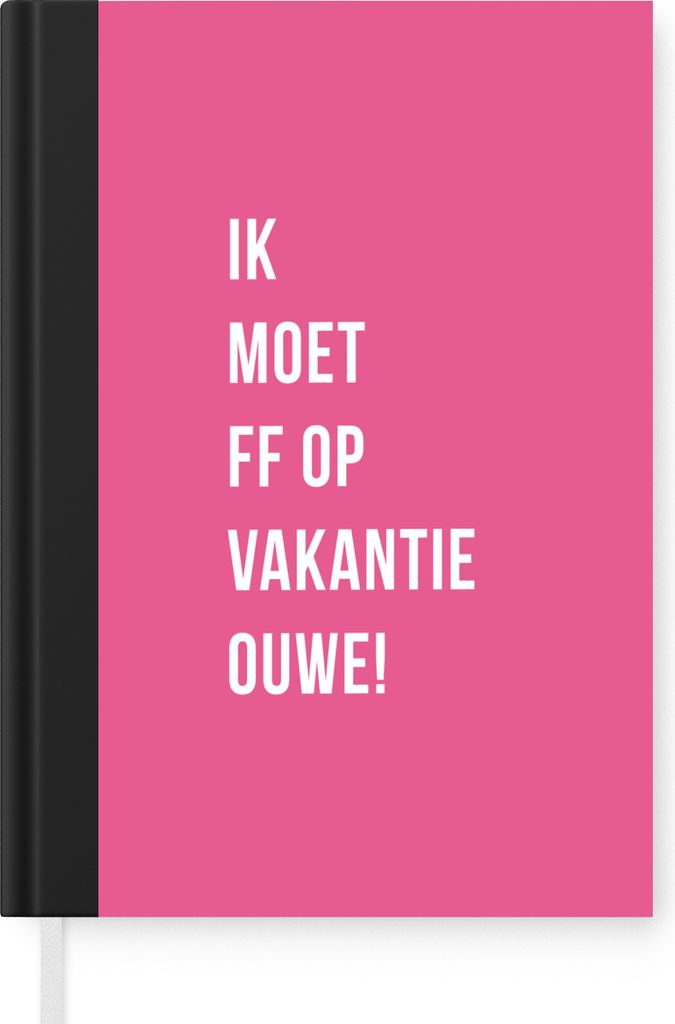 MuchoWow Notizbuch Tagebuch Haushaltsbuch Notebook A5 Zitate - Ich muss in den Urlaub fahren, alter Mann! - Rosa - Urlaub - Notizblock - Notizhef...