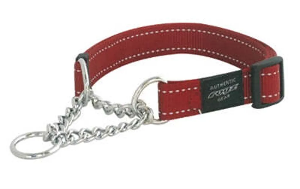 Collier Anti-Évasion Rogz Lumberjack Rouge - Sécurité et Confort Durable