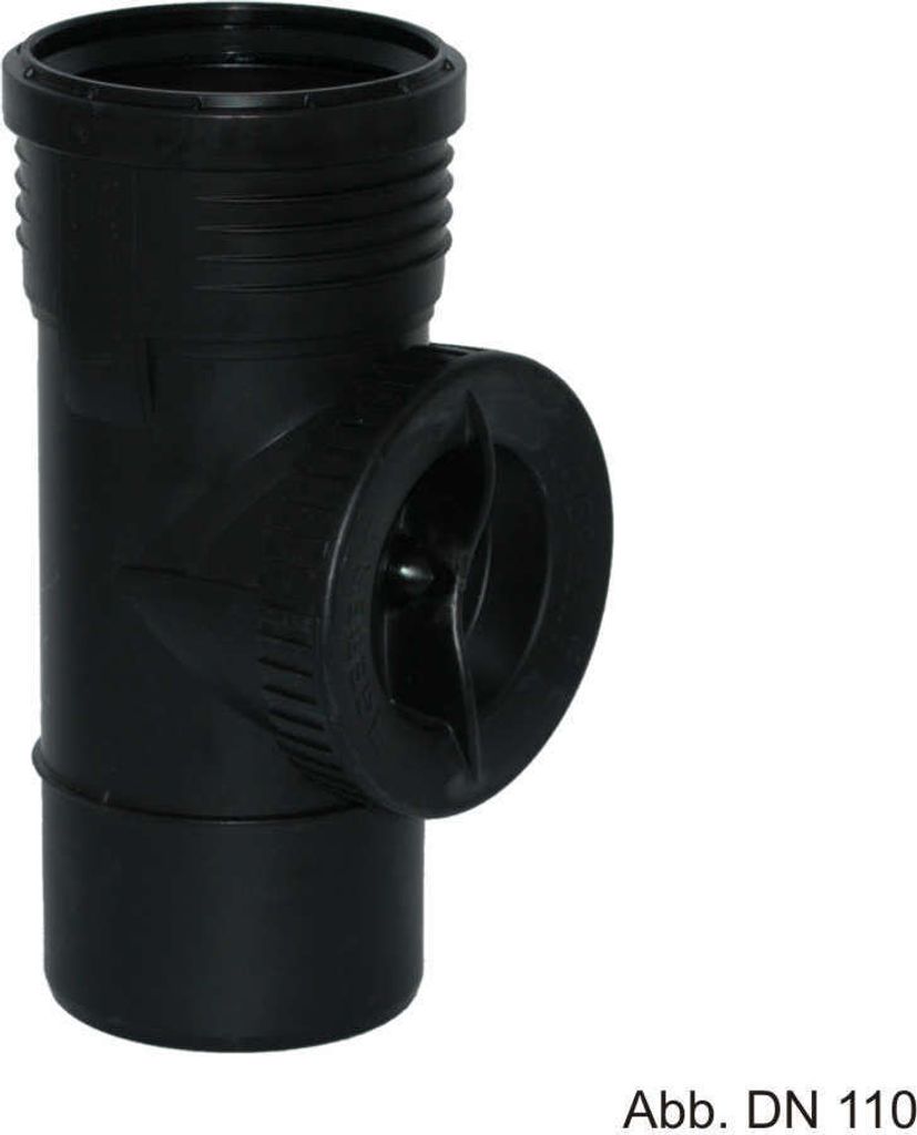 Geberit GE Silent-PP Putzstück, 90°, d 50 mm, runde Öffnung, 1 Stk.