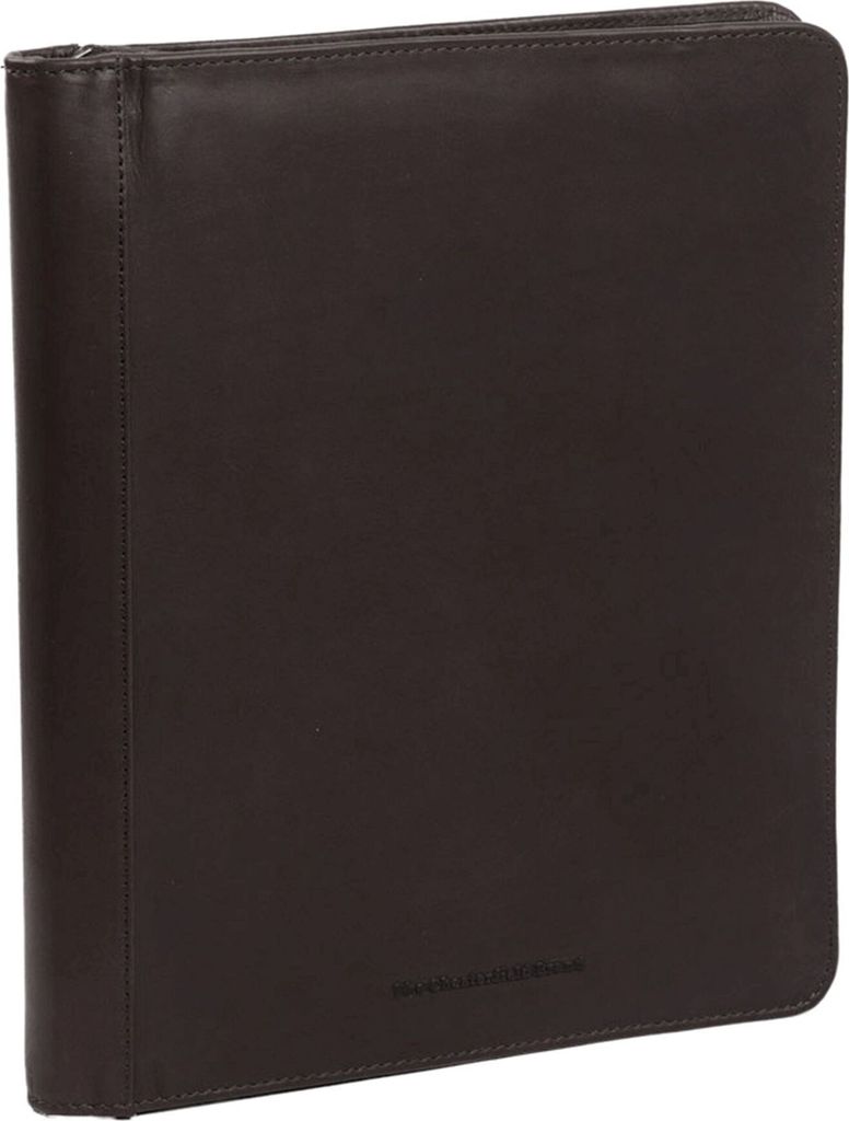 The Chesterfield Brand Leder Schreibmappe Barnet Document Case Brown dunkelbraun