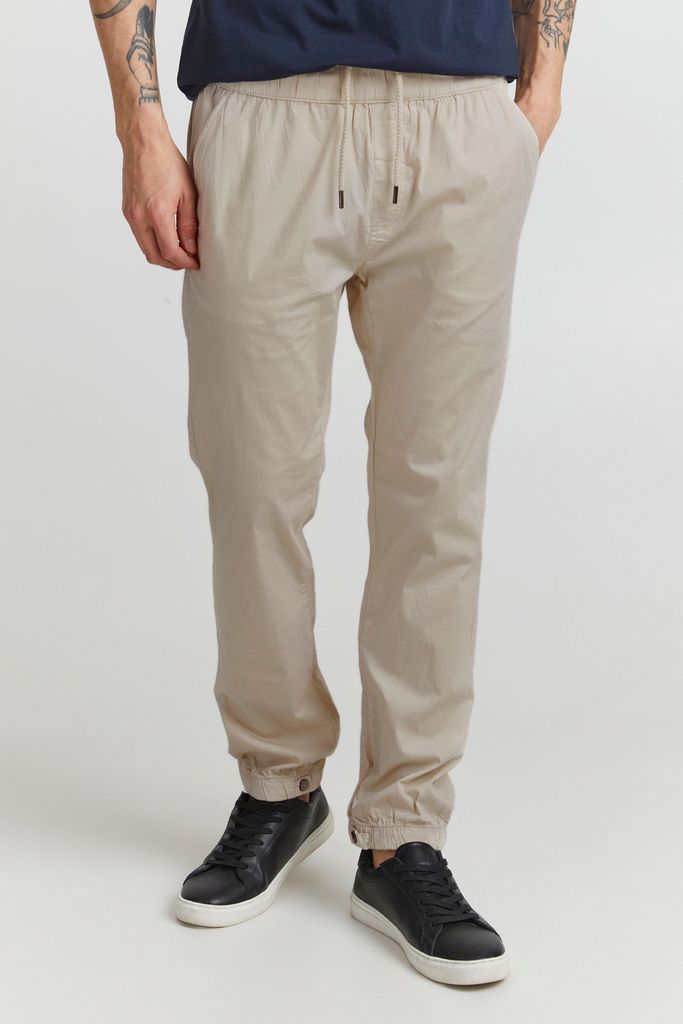 Solid SDBod PA Herren Hose Stoffhose mit Gummizug im Bund aus Baumwolle mit Stretch