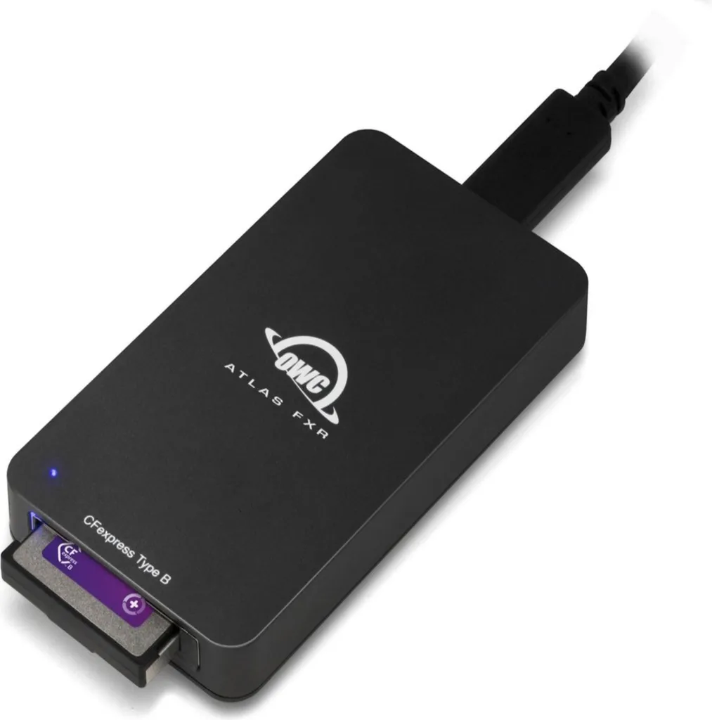 Lecteur de carte CFexpress Atlas FXR OWC 40 Gbps compatible Thunderbolt 3