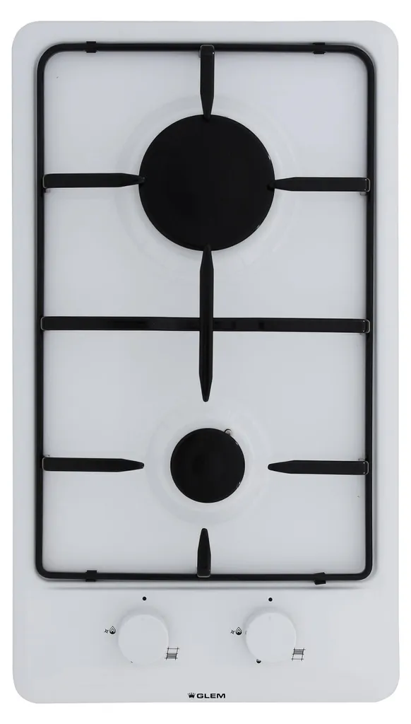Domino de cuisson gaz 2 feux Glem pour petite cuisine et studio