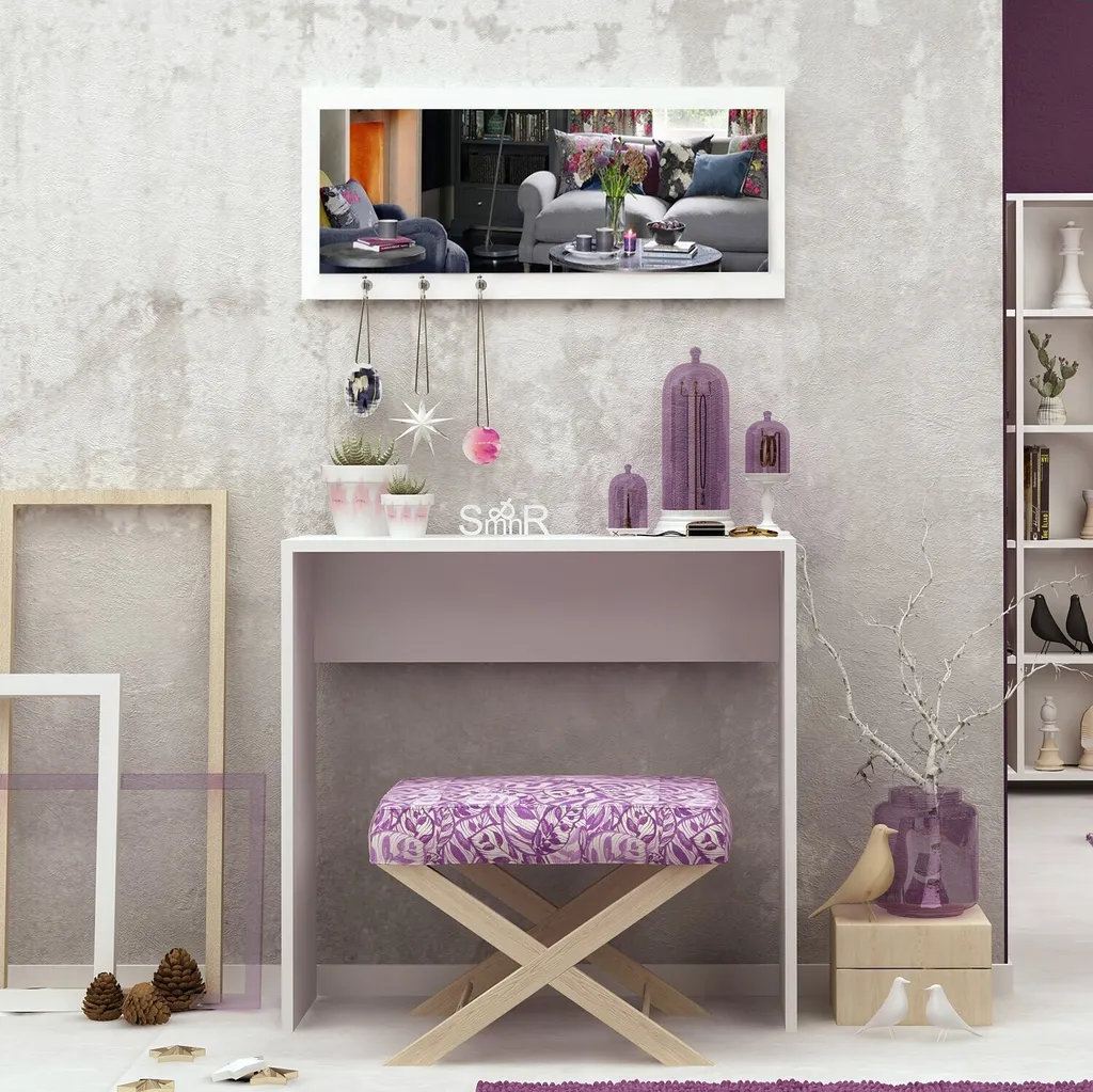 Mobile Credenza Skye Decor Salerno Bianco - Design Moderno 80x30x82cm