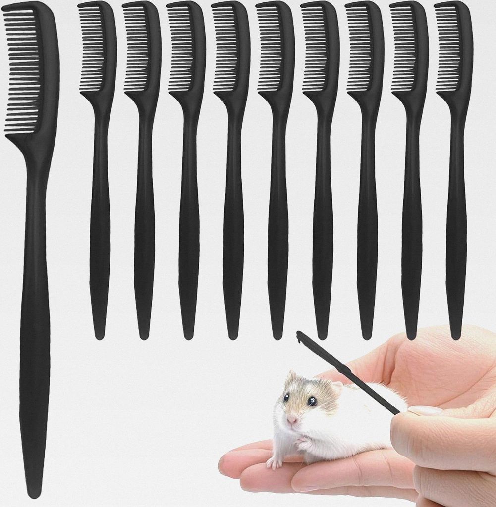 Bürste | 10-teiliges Kleintier Haarpflege-Werkzeug Fellpflege Utensilien,Hamsterbürste - Für Kleine Haustiere Mit Empfindlicher Haut Und Zuhause...