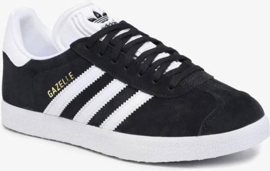 A studio shot of a single Adidas Gazelle sneaker.