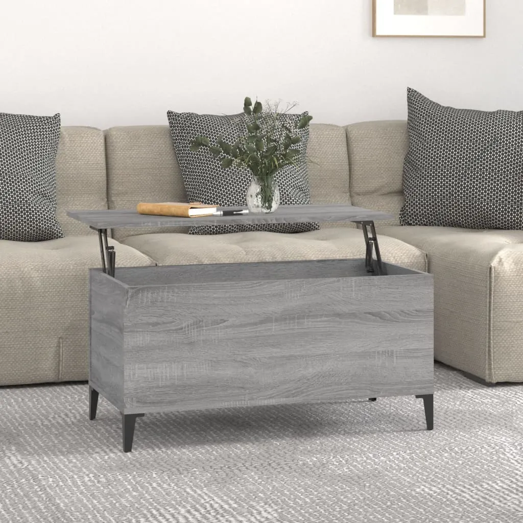 Tavolino da Caffè Grigio Sonoma 90cm Living Store - Salvaspazio