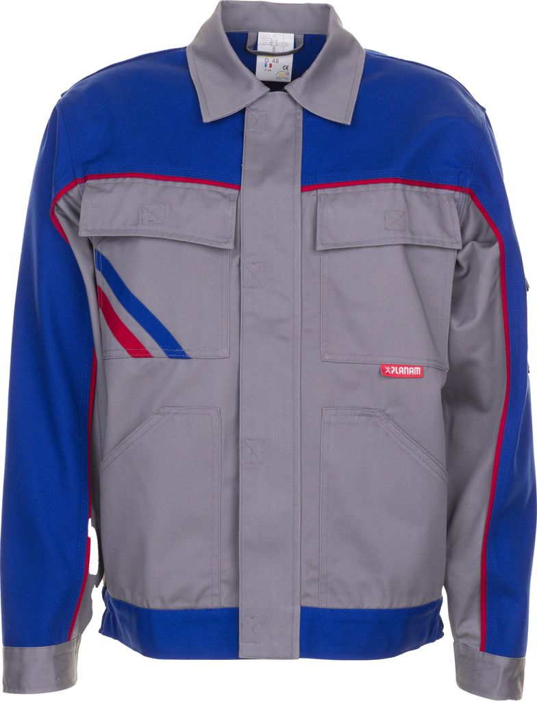 Größe 38 Herren Planam Highline Bundjacke zink kornblau rot Modell 2313