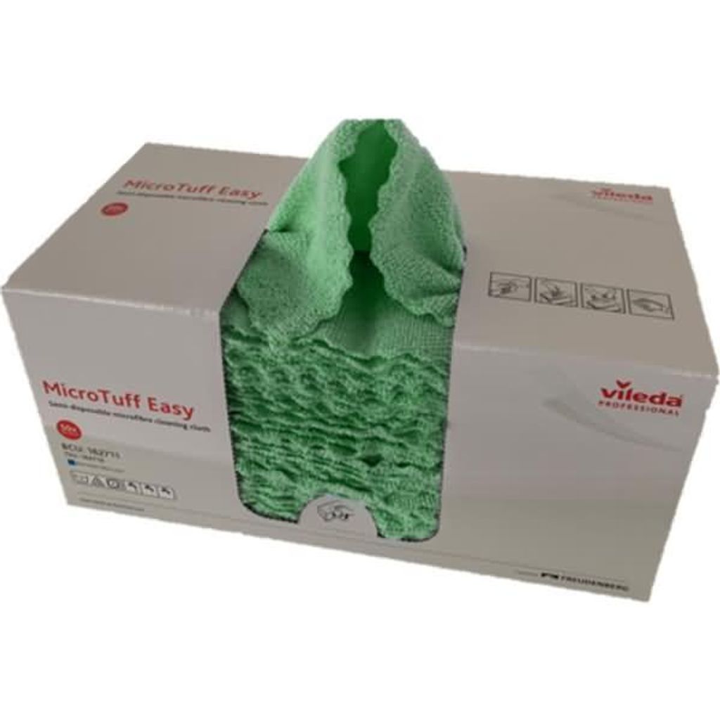 Vileda Professional Micro Tuff Easy, grün | Packung (1 Stück)