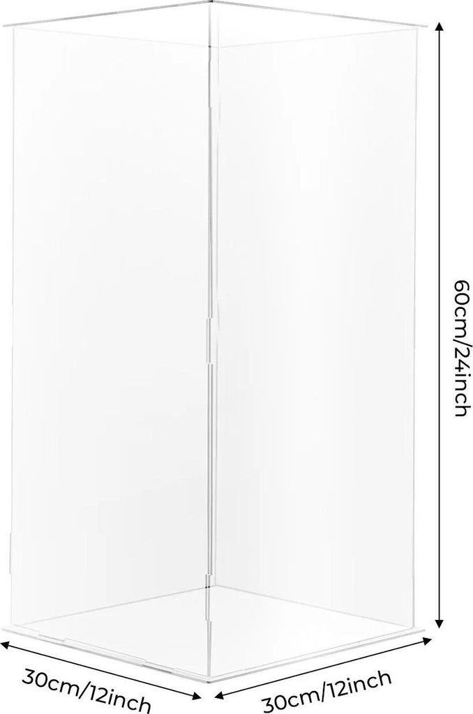 Espositore in plastica - Vetrina - 30 x 30 x 60 cm - Immagine del prodotto 