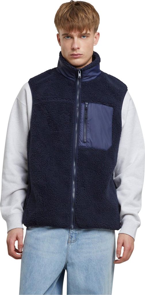 Urban Classics Sherpa Vest navy 4XL