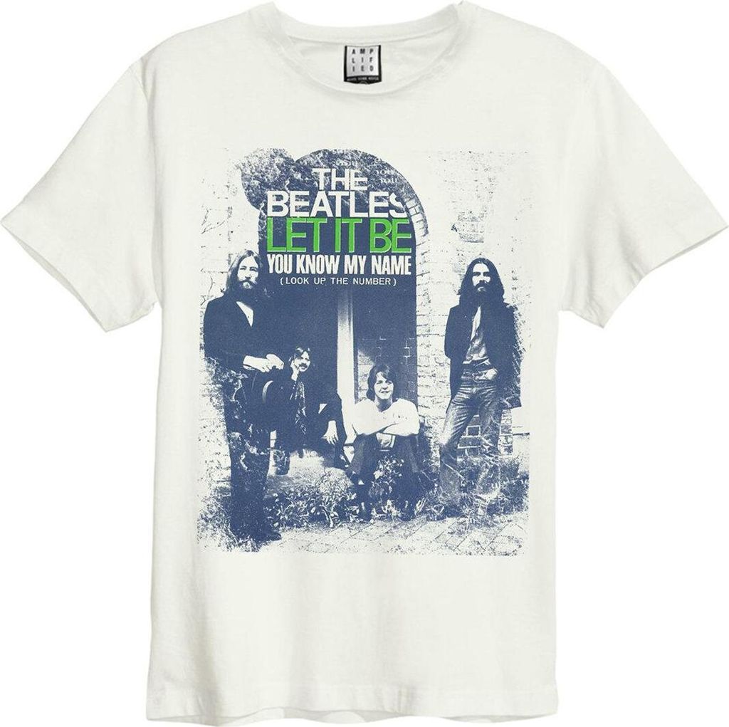 Amplified - "You Know My Name" T-Shirt für Herren/Damen Uni GD666 (S) (Altweiß)