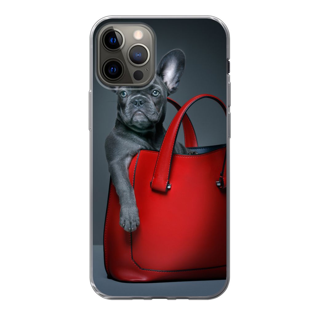 MuchoWow Handyhülle Schutzhülle Hülle für iPhone 13 Pro Hund - Lustig - Tasche - Kinder - Jungen - Mädchen - Kinder Silikon Softcase Handy H...